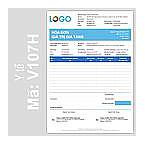 Mẫu hóa đơn Y tế (Mã: V107H)