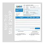 Mẫu hóa đơn mệnh Thủy (Mã: E203P)